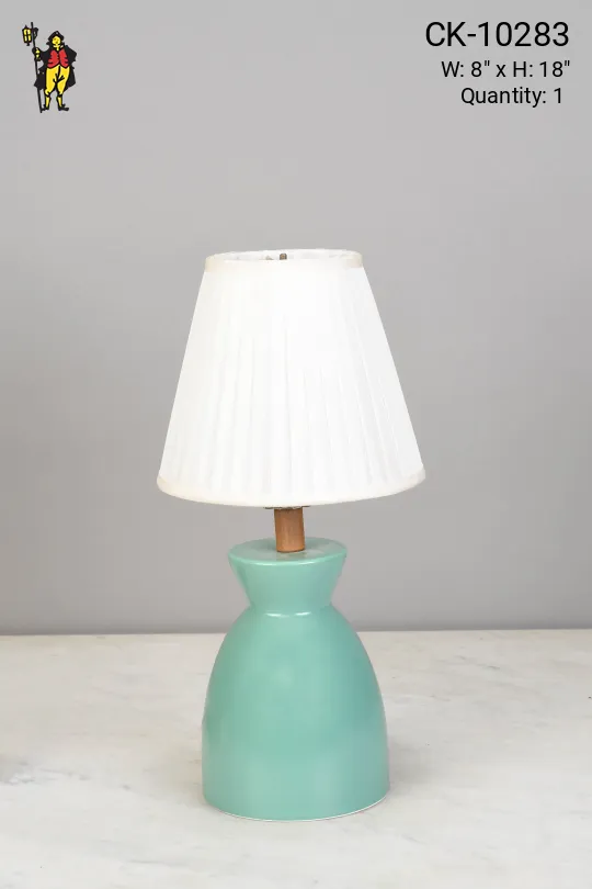 Small Aqua Table Lamp