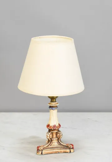 Small Painted Deco Table Lamp