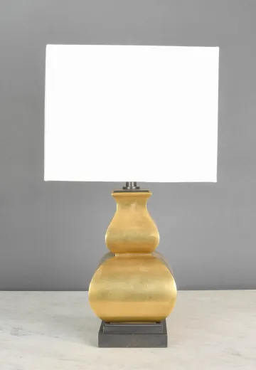 Modern Polished Brass Table Lamp