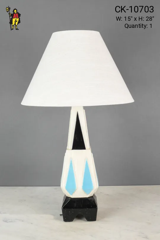 Blue & White Ceramic Table Lamp
