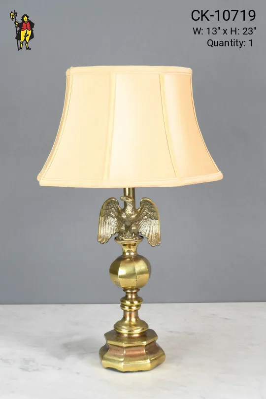Brass Eagle Table Lamp