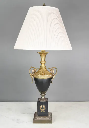 Black & Brass Formal Table Lamp