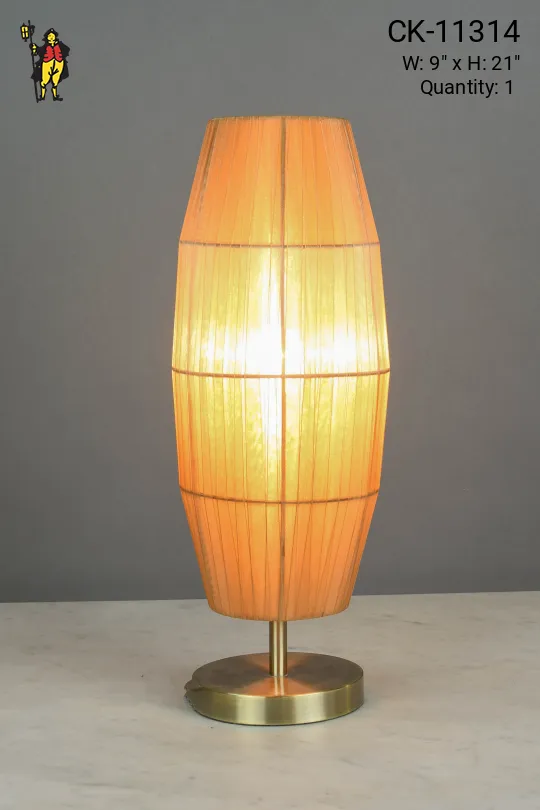 Silk Shaded Modern Table Lamp
