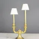 Two Candle Brass Table Candelabra #0
