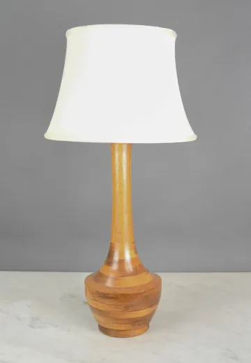 Tall Modern Wooden Table Lamp