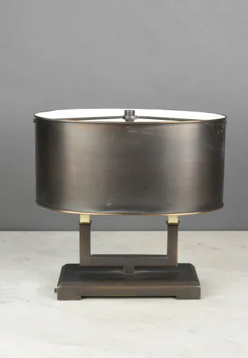 Formal Bronze Shaded Table Lamp