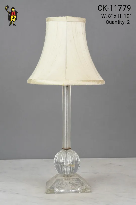 Small Crystal Table Lamp