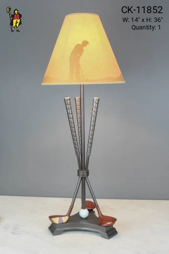 Gold Club Table Lamp