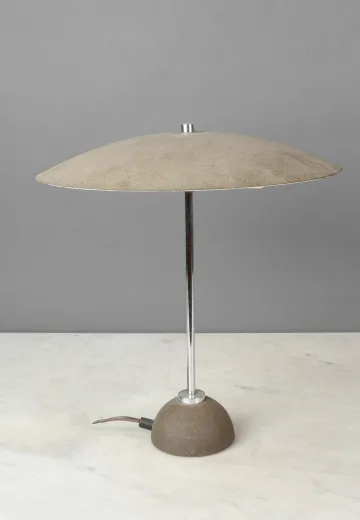 Metal Shaded Mid Century Table Lamp