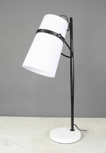 Modern Fabric Shaded Spotlight Table Lamp