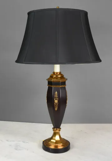 Black & Brass Table Lamp
