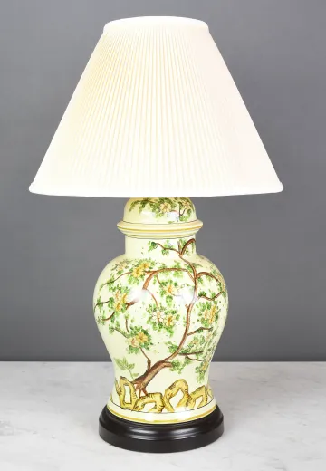 Painted Ceramic Table Lamp
