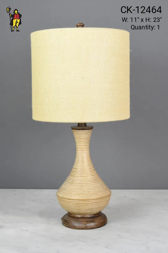 Beige Ceramic Table Lamp