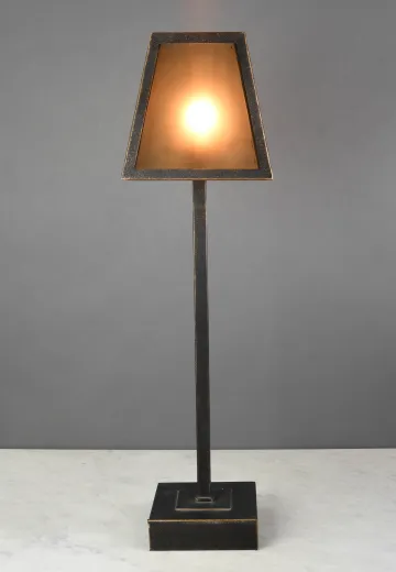 Modern Mica Shaded Tall Table Lamp