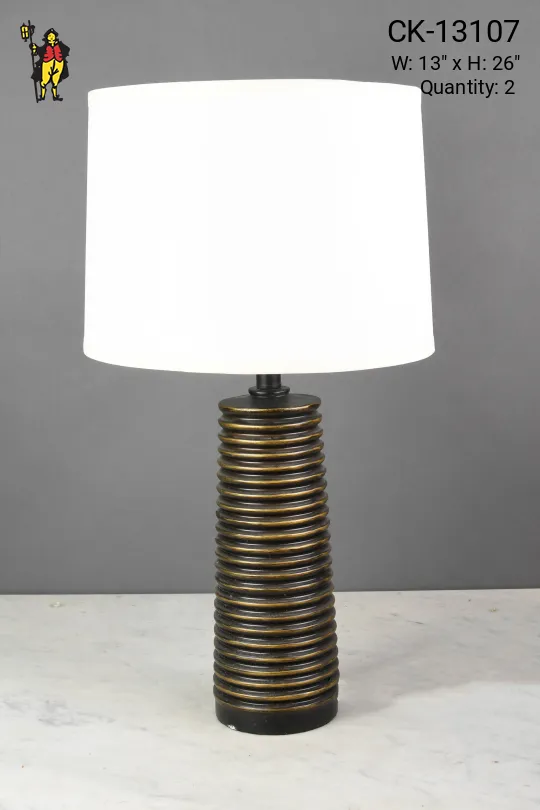 Black & Gold Ceramic Table Lamp