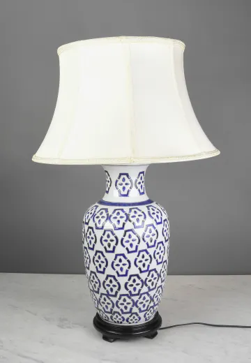 Blue & White Ceramic Table Lamp