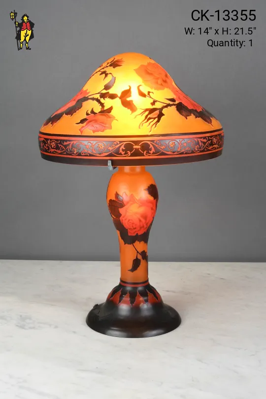 Galle Style Amber Table Lamp