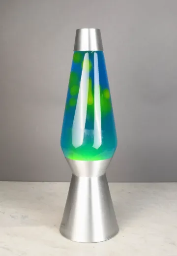 Oversize Nickel Finished Lava Lamp