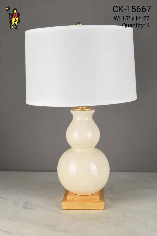Off White Ceramic Table Lamp