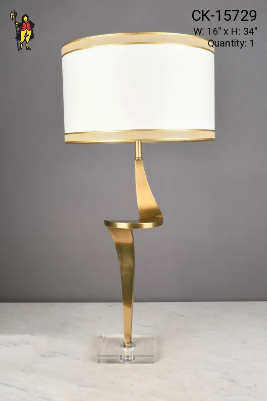 Brass Abstract Table Lamp