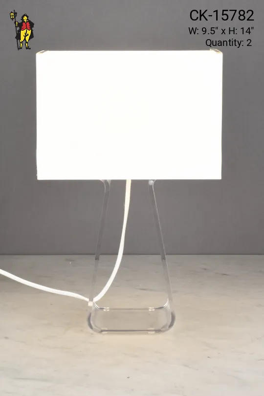 Small Acrylic Modern Table Lamp
