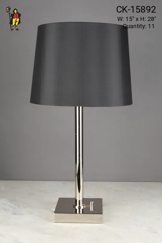 Polished Chrome Modern Table Lamp