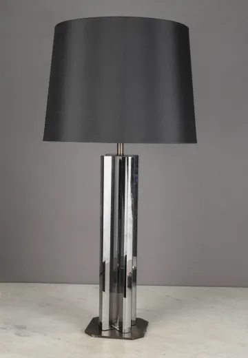 Reflective Lucite Modern Table Lamp