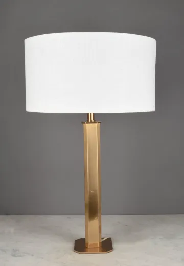 Satin Brass Table Lamp