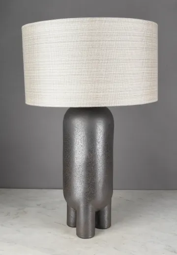 Gray Ceramic Modern Table Lamp