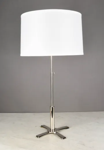 Polished Nickel Modern Table Lamp
