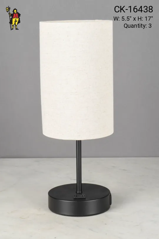 Simple Black Modern Table Lamp