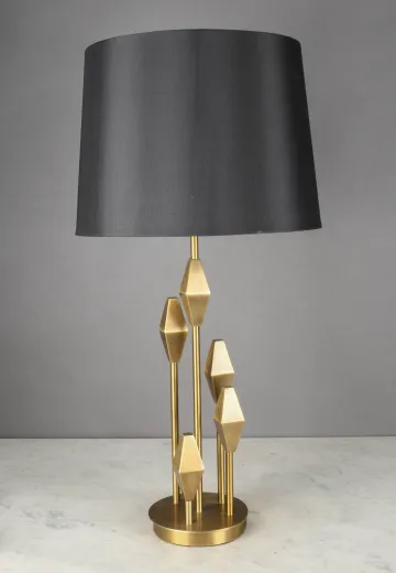 Modern Brass Sculpture Table Lamp