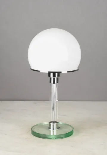 Mid Century Modern Half Globe Table Lamp