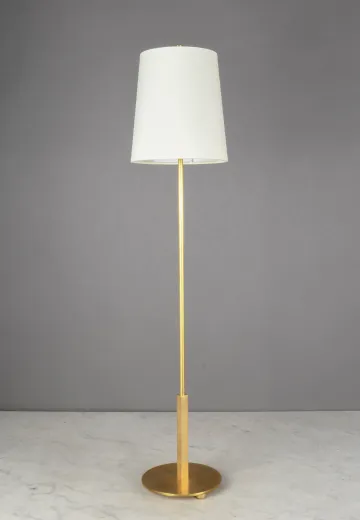 Tall Brass Stick Table Lamp