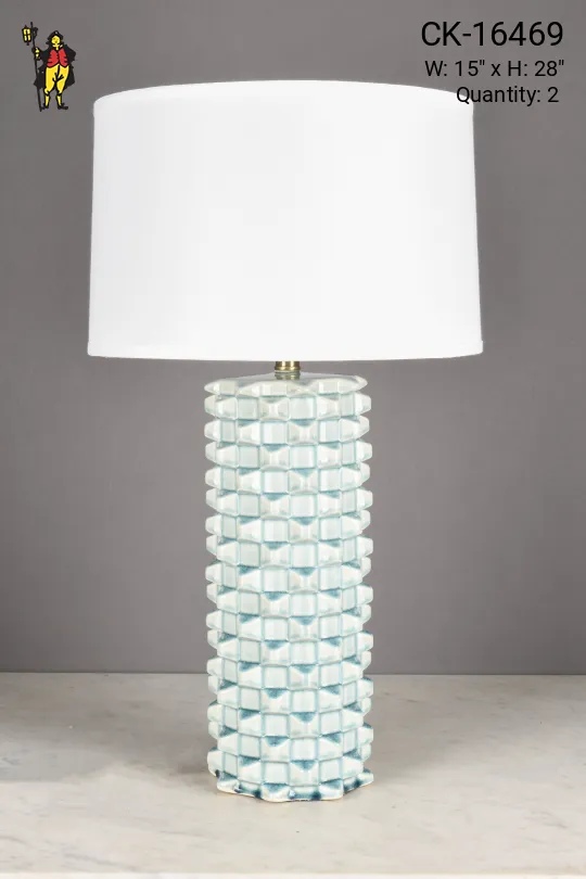 Light Blue Ceramic Table Lamp
