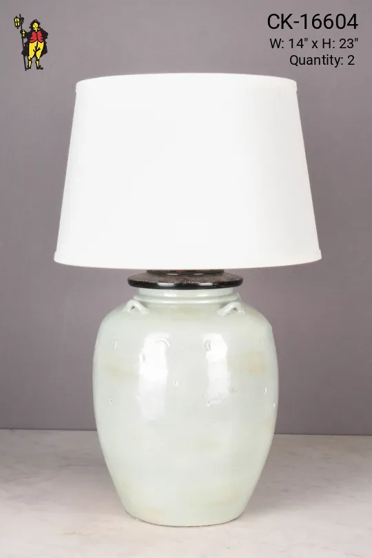 Light Green Ceramic Table Lamp