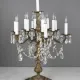 Antique Brass Thirteen Light Marble Based Table Candelabra #0