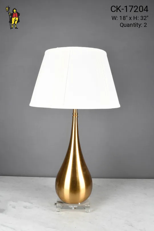 Mid Century Modern Brass Table Lamp