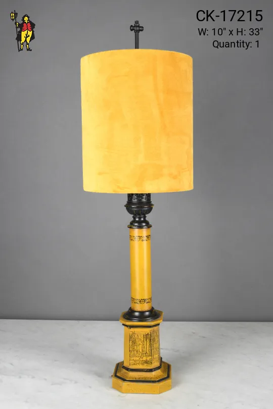 Yellow Traditional Table Lamp