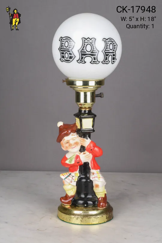 Ceramic Drunken Man "Bar" Table Lamp