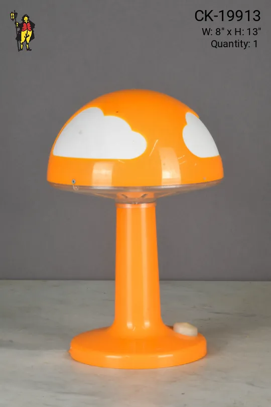 Orange Plastic Cloud Table Lamp