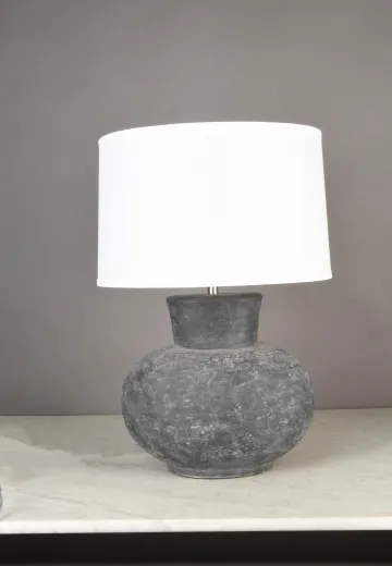 Stone Look Ceramic Table Lamp