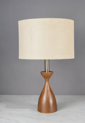 Wooden Mid Century Table Lamp