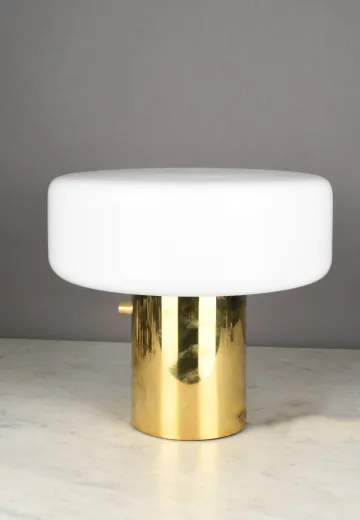 Polished Brass Mid Century Modern Table Lamp