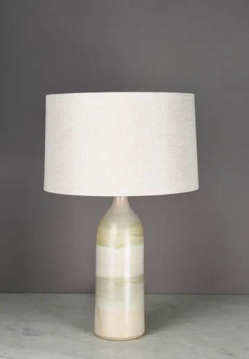 Green Earth Tone Ceramic Table Lamp
