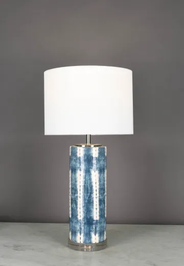 Blue Abstract Table Lamp
