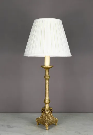 Ornate Single Candle Table Lamp