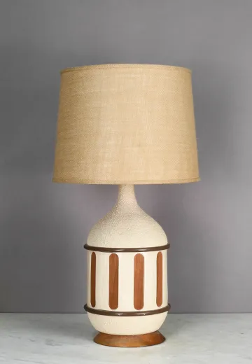 Mid Century Earth Tone Table Lamp