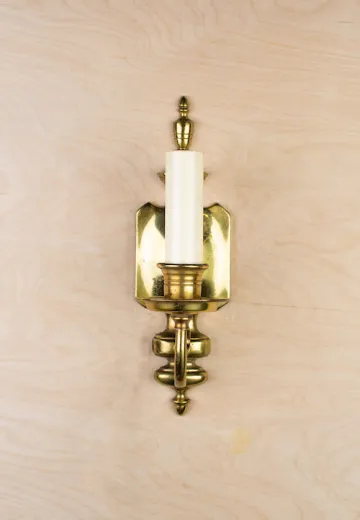 Traditional Single Candle Wall Sconce