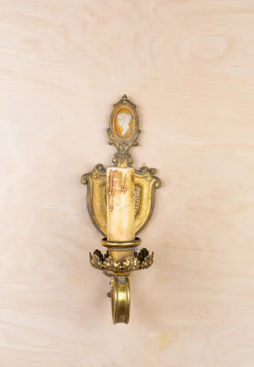 Medieval Single Candle Wall Sconce